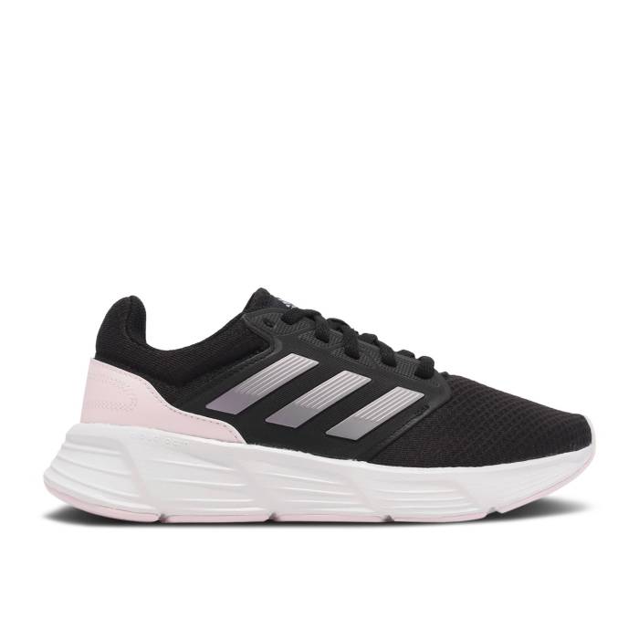 アディダス Adidas 【 Wmns Galaxy 6 \u0027Black Matte Purple Metallic\u0027 Women Core Black/Matte Purple Metallic/Almost Pink 】 天の河 Purple 紫・パープル レディース 中核グループ 黒いこと 黒いこと Purple 紫・パープル pink サクラ色