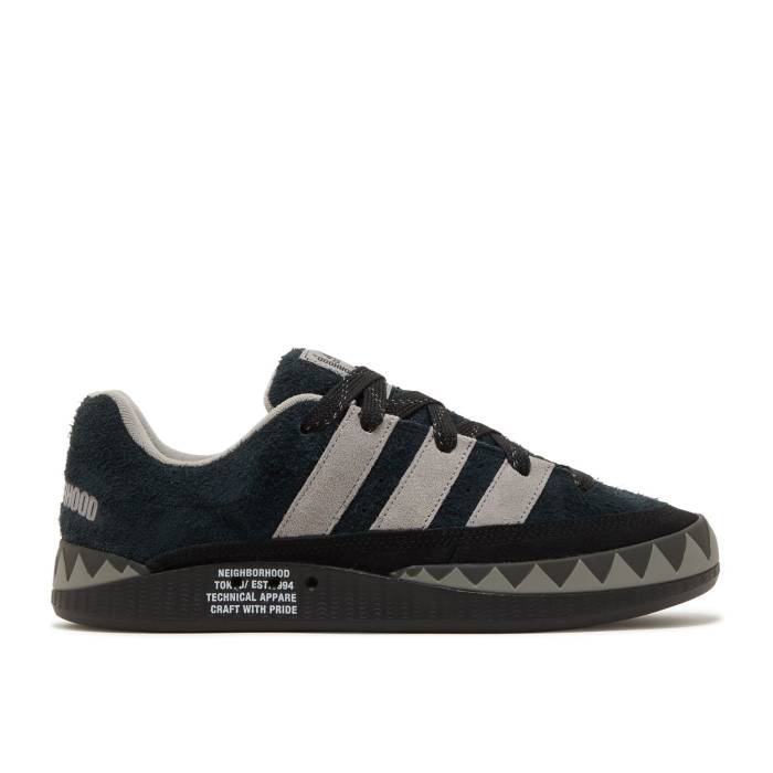 アディダス Adidas 【 Neighborhood X Adimatic \u0027Black\u0027 Men Core Black/Charcoal Solid Grey/Dgh Solid Grey 】 メンズ 中核グループ 黒いこと 黒いこと 濃灰色 益荒男 薄墨色 薄墨色