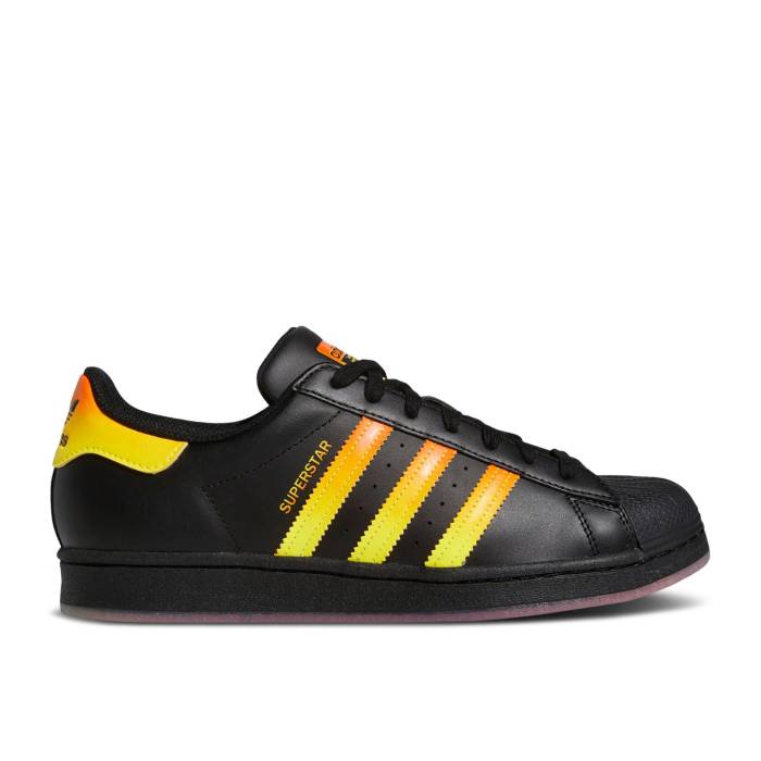 アディダス Adidas 【 Superstar 'Black Beam Yellow Gradient' Men Core Black/Semi Impact Orange/Beam Yellow 】 Superstar スーパースター yellow 黄色・イエロー メンズ コア 黒色 ブラック インパクト orange 橙・オレンジ