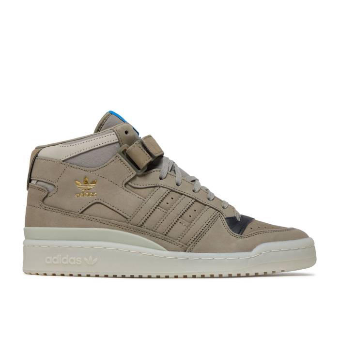 アディダス Adidas 【 Forum Mid \u0027Clay Sesame\u0027 Men Clay/Dgh Solid Grey/Sesame 】 討論会 ミッド メンズ 益荒男 薄墨色 薄墨色
