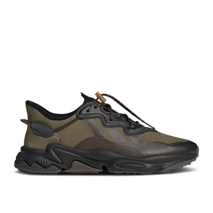 アディダス Adidas 【 Ozweego 'Focus Olive Black' Men Focus Olive/Shadow Olive/Core Black 】 olive オリーブ メンズ olive オリーブ シャドー・シャドウ コア 黒色 ブラック｜スニケス