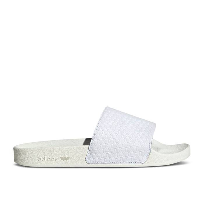 アディダス Adidas 【 Adilette Slide 'Triple White' Men Cloud White/Cloud White/Cloud White 】 アディレッタ Slide サンダル メンズ 白色 ホワイト｜スニケス