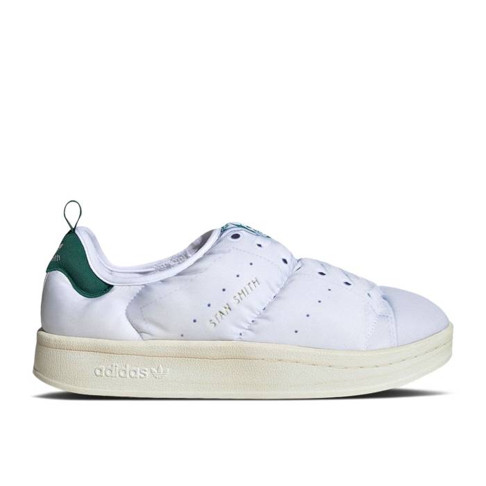 アディダス Adidas 【 Puffylette \u0027Stan Smith\u0027 Men Footwear White/College Green/Metallic Old Gold 】 メンズ 白いこと 白いこと 分科大学 green 緑・緑であること ゴールド