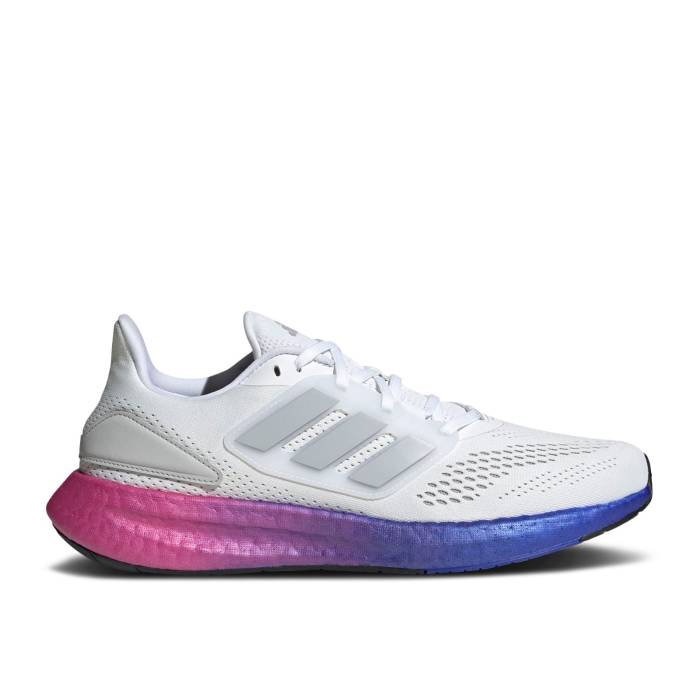 アディダス Adidas 【 Pureboost 22 White Lucid Blue Gradient Men Cloud White/Grey Two/Lucid Blue 】 青色 ブルー メンズ 白色 ホワイト 灰色 グレー 青色 ブルー