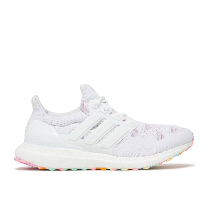 アディダス Adidas 【 Wmns Ultraboost 1.0 \u0027Valentine\u0027s Day 2023\u0027 Women Cloud White/Cloud White/Violet Fusion 】 レディース 白いこと 白いこと 紫・相撲取り草 Fusion 核融合反応