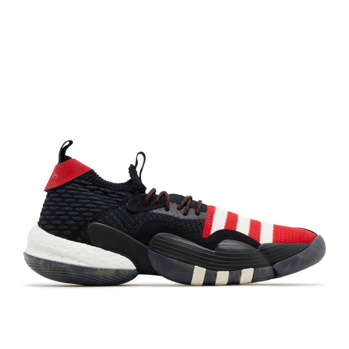 アディダス Adidas 【 Trae Young 2 \u0027Chinese New Year\u0027 Men Core Black/Better Scarlet/Off White 】 メンズ 中核グループ 黒いこと 黒いこと 白いこと 白いこと