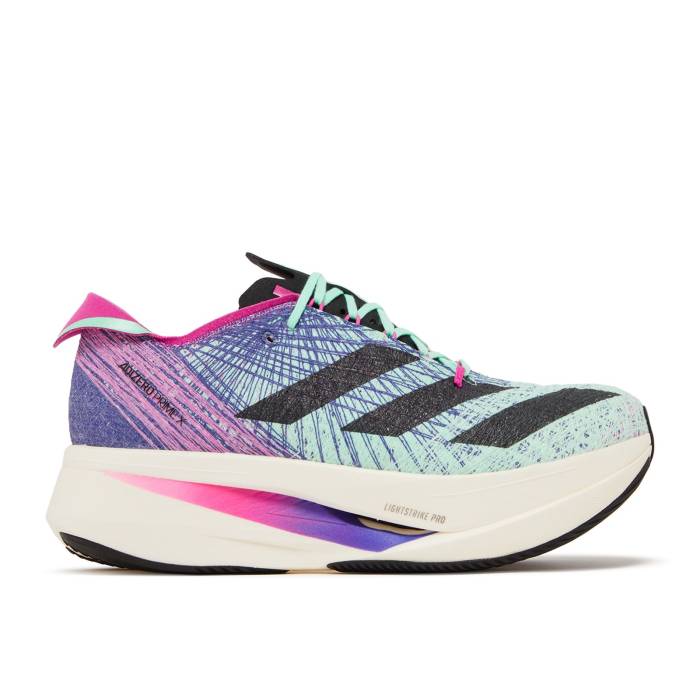 アディダス Adidas 【 Adizero Prime X Strung Pulse Mint Men Pulse Mint/Core Black/Lucid Fuchsia 】 アディゼロ メンズ コア 黒色 ブラック