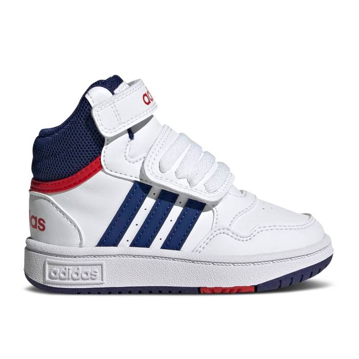 アディダス Adidas 【 Hoops Mid I White Victory Blue Infant Cloud White/Victory Blue/Better Scarlet 】 ミッド Victory ビクトリー ベビー 白色 ホワイト Victory ビクトリー 青色 ブルー