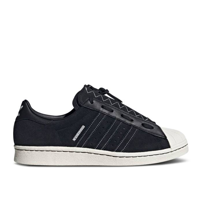 アディダス Adidas 【 Neighborhood X Superstar 80S 'Core Black' Men Core Black/Core Black/Off White 】 Superstar スーパースター メンズ コア 黒色 ブラック 白色 ホワイト