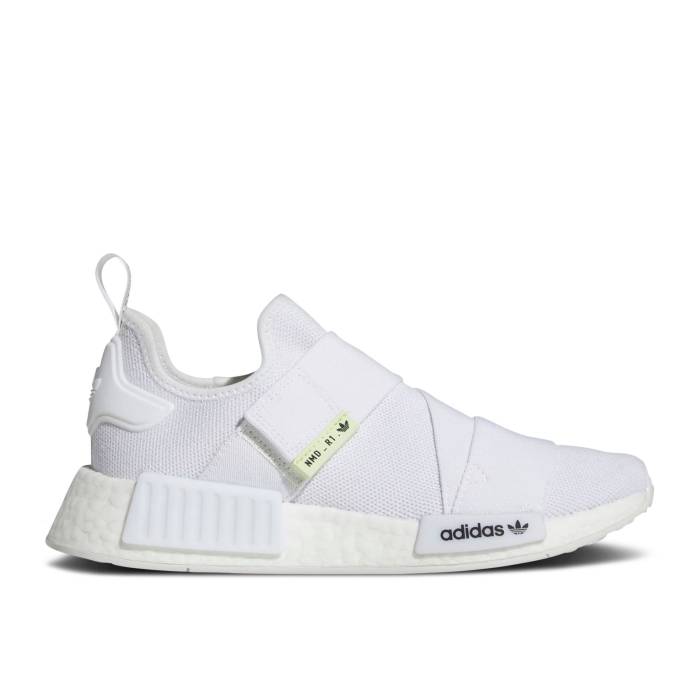 アディダス Adidas 【 Wmns Nmd_R1 \u0027White Almost Lime\u0027 Women Cloud White/Cloud White/Core Black 】 レディース 白いこと 白いこと 中核グループ 黒いこと 黒いこと