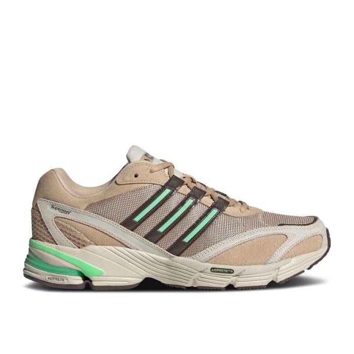 アディダス Adidas 【 Supernova Cushion 7 \u0027Magic Beige Lime\u0027 Men Magic Beige/Brown/Aluminium 】 スーパーノバ・ノヴァ ベージュ メンズ 神通力 ベージュ 赤銅色 赤銅色