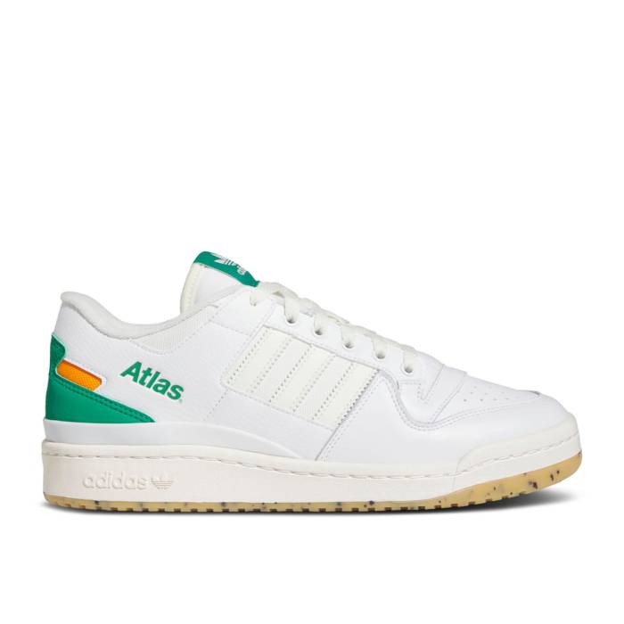 アディダス Adidas 【 Atlas X Forum Low Adv \u0027Community First\u0027 Men Cloud White/Off White/Court Green 】 討論会 メンズ 白いこと 白いこと 厚地の外套 green 緑・緑であること