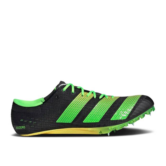 アディダス Adidas 【 Adizero Finesse Spikes Black Solar Green Men Core Black/Beam Yellow/Solar Green 】 アディゼロ メンズ コア 黒色 ブラック yellow 黄色・イエロー green 緑・グリーン