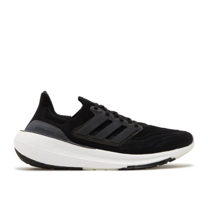 アディダス Adidas 【 Ultraboost Light \u0027Black White\u0027 Men Core Black/Core Black/Crystal White 】 メンズ 中核グループ 黒いこと 黒いこと 白いこと 白いこと 靴-メンズ靴