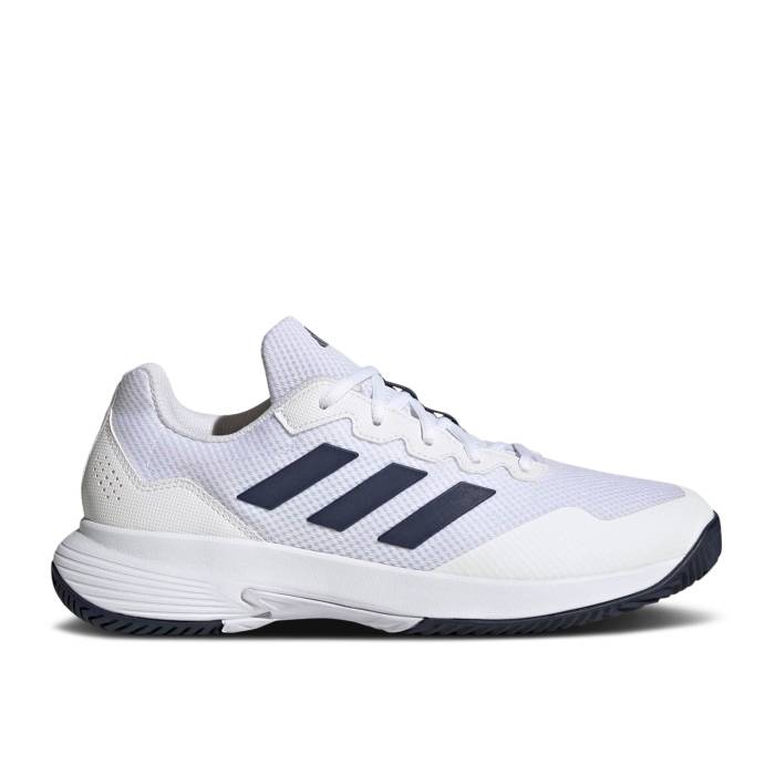 アディダス Adidas 【 Gamecourt 2.0 \u0027White Team Navy\u0027 Men Cloud White/Team Navy Blue/Cloud White 】 Team 野球クラブ メンズ 白いこと 白いこと Team 野球クラブ 紺色 米国海軍 青味 青み