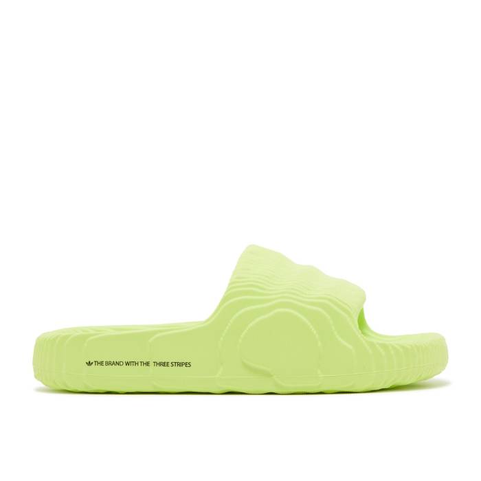 アディダス Adidas 【 Adilette 22 Slides 'Solar Yellow' Men Solar Yellow/Solar Yellow/Core Black 】 アディレッタ メンズ yellow 黄色・イエロー コア 黒色 ブラック|スニケス