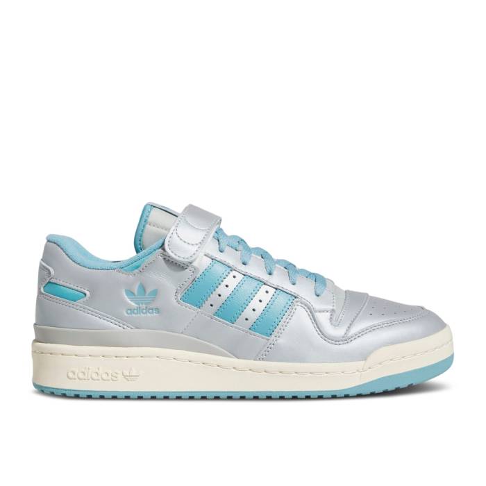アディダス Adidas 【 Forum 84 Low \u0027Silver Preloved Blue\u0027 Men Silver Metallic/Preloved Blue/Grey Two 】 討論会 メンズ Silver しろがね色・しろがね色 青み 青色 薄墨色 薄墨色