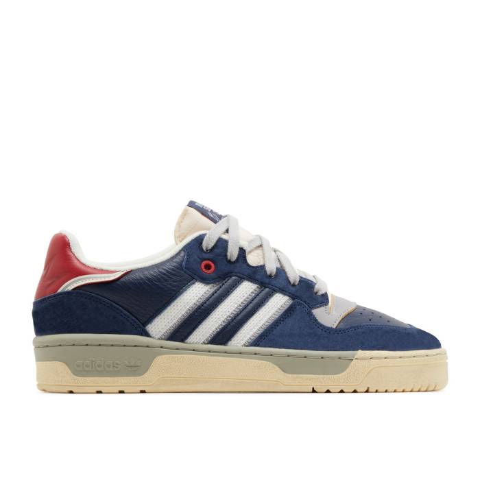 アディダス Adidas 【 Extra Butter X Rivalry Low \u0027Rivalry Series - Ny Rangers\u0027 Men Collegiate Navy/Off White/Cream White 】 つづき物 メンズ 紺色 米国海軍 白いこと 白いこと 皮膚軟化剤