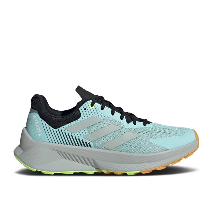 アディダス Adidas 【 Terrex Soulstride Flow emi Flash Aqua Men Semi Flash Aqua/Wonder Silver/Lucid Lemon 】 フローレス メンズ アクア Silver 銀色・シルバー