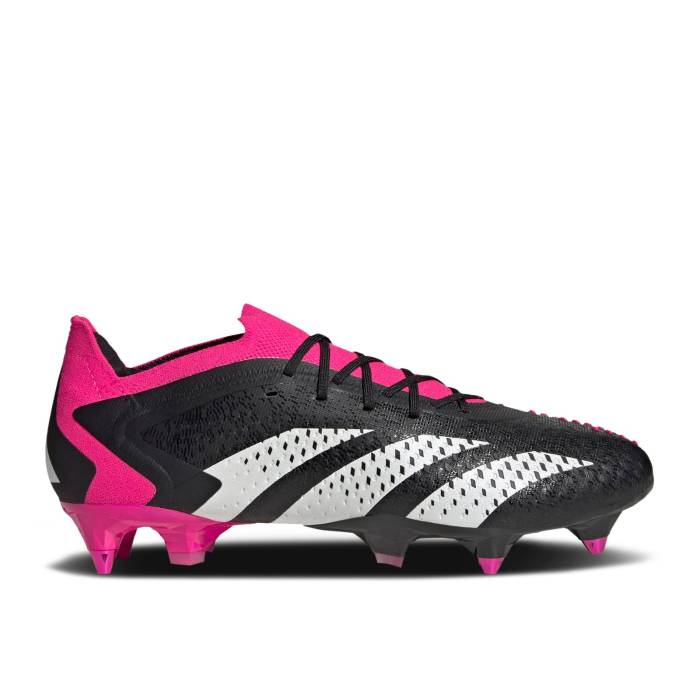 アディダス Adidas 【 Predator Accuracy.1 Low Sg 'Own Your Football Pack' Men Core Black/Cloud White/Team Shock Pink 2 】 プレデター フットボール メンズ コア 黒色 ブラック 白色 ホワイト Team チーム ショック pink