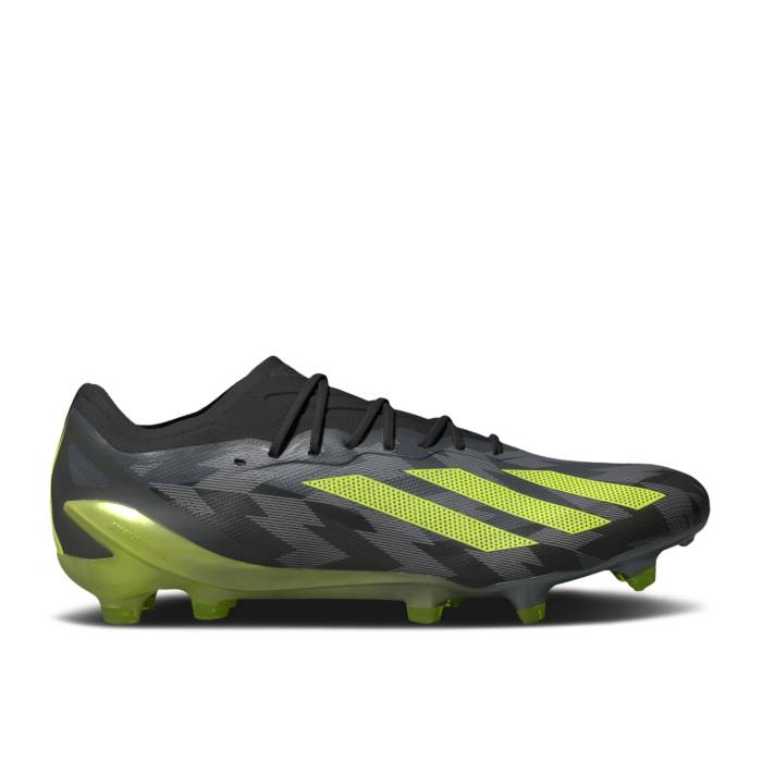アディダス Adidas 【 X Crazyfast Injection.1 Fg \u0027Crazycharged Pack\u0027 Men Core Black/Team Solar Yellow/Grey Five 】 メンズ 中核グループ 黒いこと 黒いこと Team 野球クラブ yellow 黄味がかった・黄色 薄墨色 薄墨色