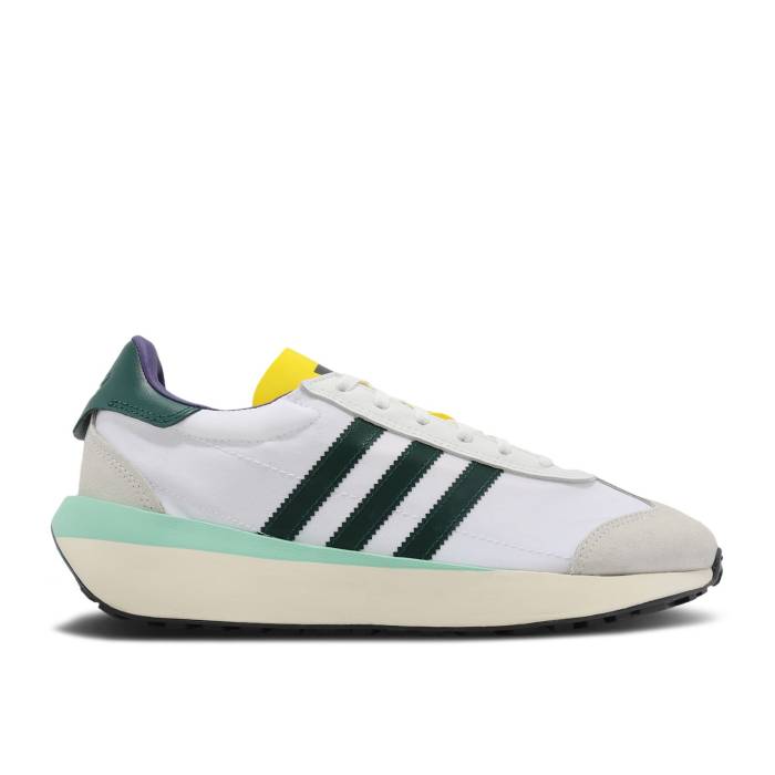 アディダス Adidas 【 Country Xlg 'White Collegiate Green Yellow' Men Cloud White/Collegiate Green/Yellow 】 カントリー green 緑・グリーン メンズ 白色 ホワイト green 緑・グリーン yellow 黄色・イエロー