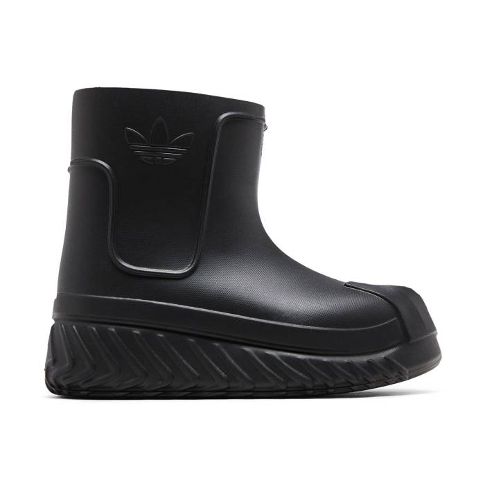 アディダス Adidas 【 Wmns Adifom Superstar Boot Black Women Core Black/Core Black/Grey Six 】 Superstar スーパースター ブーツ レディース コア 黒色 ブラック 灰色 グレー