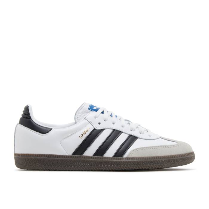 アディダス Adidas 【 Samba Og J 'White Black Gum' Youth Cloud White/Core Black/Gum 】 サンバ 黒色 ブラック ジュニア キッズ 白色 ホワイト コア 黒色 ブラック｜スニケス