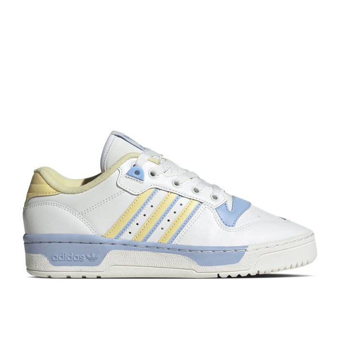 アディダス Adidas 【 Wmns Rivalry Low \u0027White Blue Dawn\u0027 Women Core White/Almost Yellow/Blue Dawn 】 青み 青色 レディース 中核グループ 白いこと 白いこと yellow 黄味がかった・黄色 青み 青色
