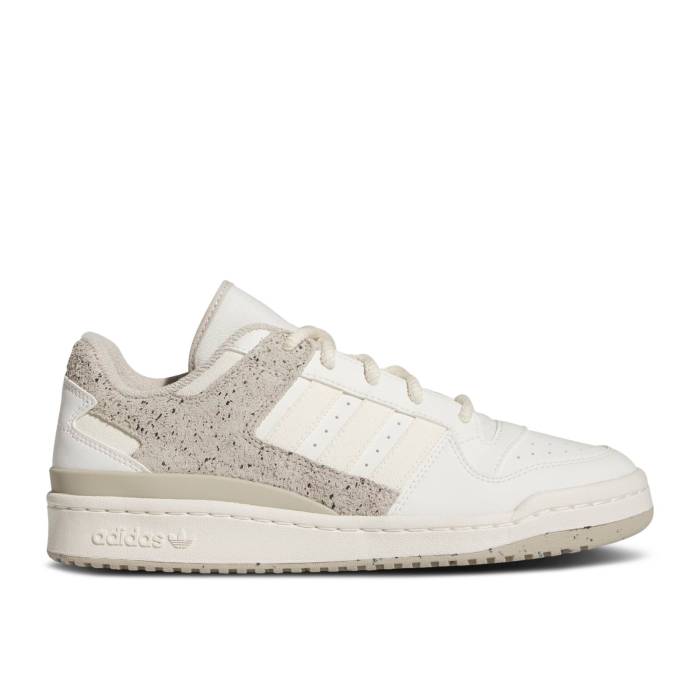 アディダス Adidas 【 Forum Low \u0027White Wonder Beige\u0027 Men Cloud White/Wonder Beige/Cream White 】 討論会 メンズ 白いこと 白いこと ベージュ 皮膚軟化剤