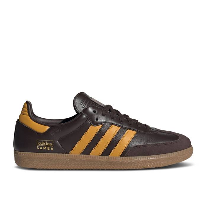 アディダス Adidas 【 Samba Og \u0027Dark Brown Yellow\u0027 Men Dark Brown/Preloved Yellow/Gum 】 サンバ 赤銅色 赤銅色 メンズ 赤銅色 赤銅色 yellow 黄味がかった・黄色
