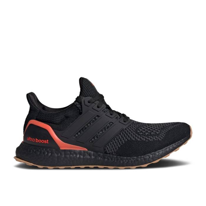 アディダス Adidas 【 Ultraboost 1.0 \u0027Black Solar Red Gum\u0027 Men Core Black/Core Black/Solar Red 】 Red 赤・赤いこと メンズ 中核グループ 黒いこと 黒いこと Red 赤・赤いこと
