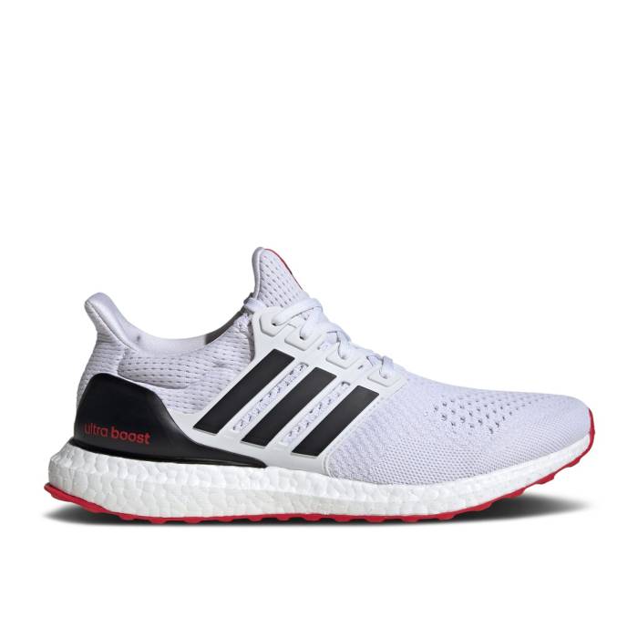 アディダス Adidas 【 Ultraboost 1.0 White Scarlet Men Cloud White/Core Black/Better Scarlet 】 メンズ 白色 ホワイト コア 黒色 ブラック