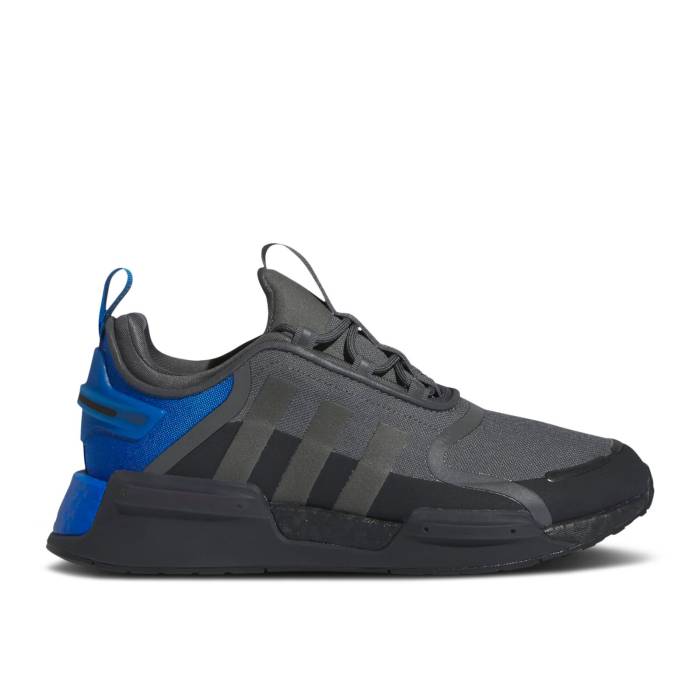 アディダス Adidas 【 Nmd_R1 V3 \u0027Grey Bright Royal\u0027 Men Grey Five/Carbon/Bright Royal 】 メンズ 薄墨色 薄墨色 炭素 靴-スニーカー-メンズ靴