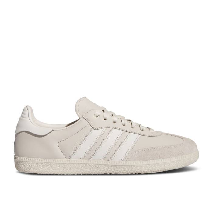 アディダス Adidas 【 Pharrell X Samba Human Race \u0027Aluminium White\u0027 Men Cloud White/Aluminium/Aluminium 】 サンバ メンズ 白いこと 白いこと
