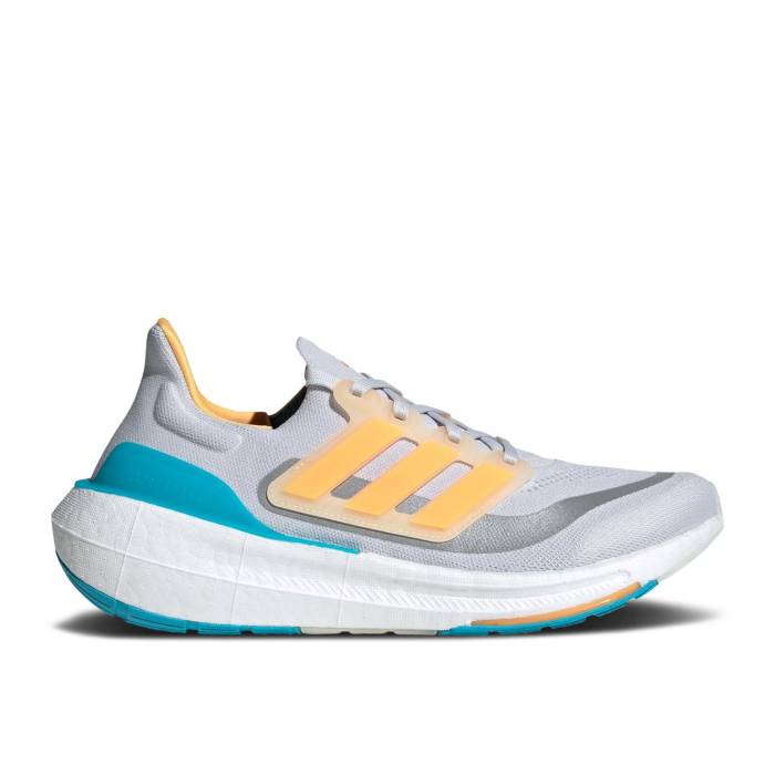 アディダス Adidas 【 Ultraboost Light \u0027Grey Flash Orange Cyan\u0027 Men Dash Grey/Flash Orange/Lucid Cyan 】 orange 橙・オレンジ色 メンズ 薄墨色 薄墨色 orange 橙・オレンジ色 シアン 靴-スニーカー