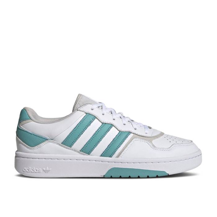 アディダス Adidas 【 Courtic \u0027White Mint Ton\u0027 Men Cloud White/Mint Ton/White Tint 】 メンズ 白いこと 白いこと スニーカー-靴