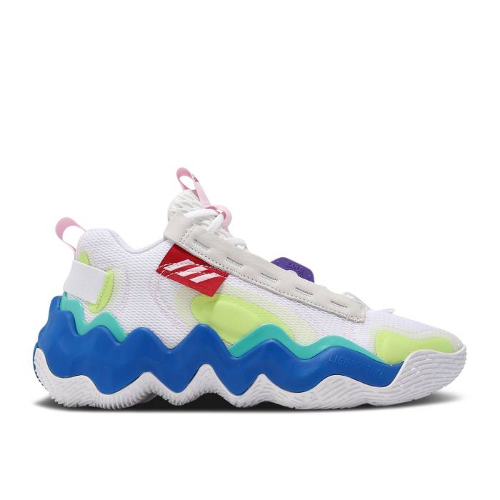 アディダス Adidas 【 Exhibit B 'White Blue Rush' Men Cloud White/Vivid Red/Blue Rush 】 青色 ブルー メンズ 白色 ホワイト Red 赤・レッド 青色 ブルー rush ラッシュ