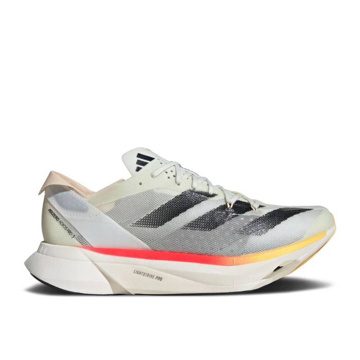 アディダス Adidas 【 Adizero Adios Pro 3 Ivory Pack Men Ivory/Core Black/Crystal Sand 】 アディゼロ アディオス プロ メンズ アイボリー コア 黒色 ブラック 砂色・サンド