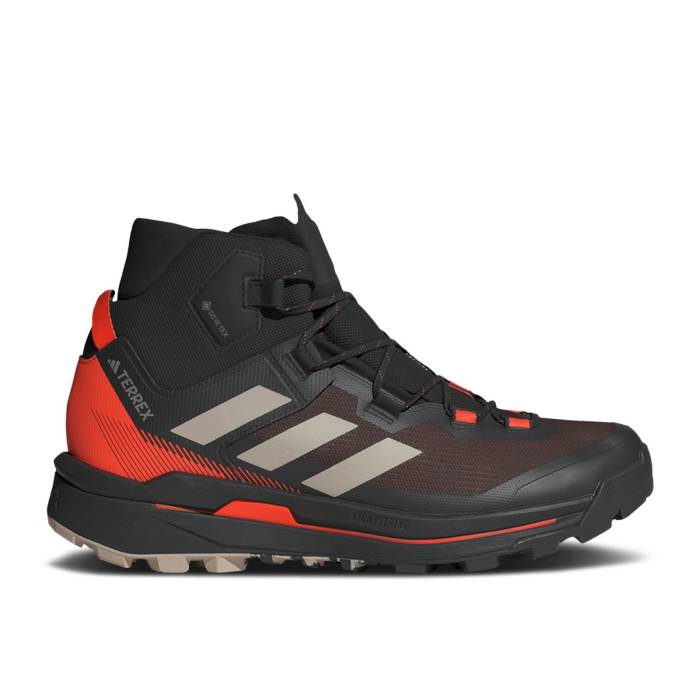 アディダス Adidas 【 Terrex Skychaser Tech Mid Gore-Tex Black Impact Orange Men Core Black/Wonder Beige/Semi Impact Orange 】 テック ミッド ゴアテックス インパクト メンズ コア 黒色 ブラック ベージュ インパクト