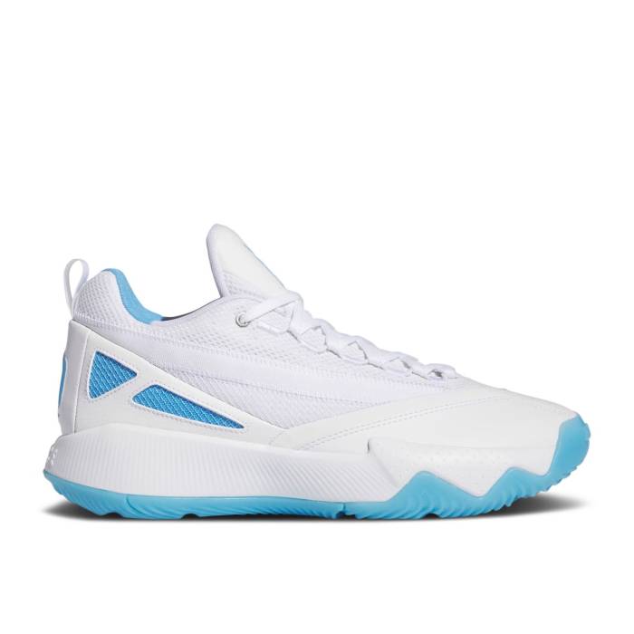 アディダス Adidas 【 Dame Certified 2.0 \u0027White Blue Burst\u0027 Men Cloud White/Blue Burst/Silver Metallic 】 青味 青み メンズ 白いこと 白いこと 青味 青み 張りさける Silver しろがね色・しろがね色