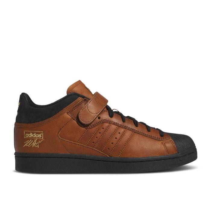 アディダス Adidas 【 Heitor Da Silva X Pro Shell Adv \u0027Brown Black\u0027 Men Core Black/Core Black/Core Black 】 労働者階級 shell 貝殼 メンズ 中核グループ 黒いこと 黒いこと