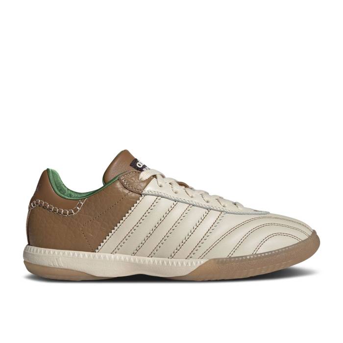 アディダス Adidas 【 Wales Bonner X Samba Millennium \u0027Nappa Pack - Wonder White Brown\u0027 Men Wonder White/Wonder White/Brown 】 サンバ 白いこと 白いこと メンズ 白いこと 白いこと 赤銅色 赤銅色