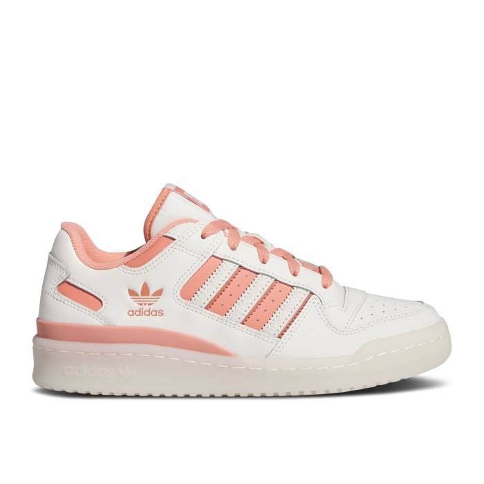 アディダス Adidas 【 Wmns Forum Low 塩素 \u0027White Wonder Clay\u0027 Women Cloud White/Wonder Clay/Magic Earth 】 討論会 レディース 白いこと 白いこと 神通力