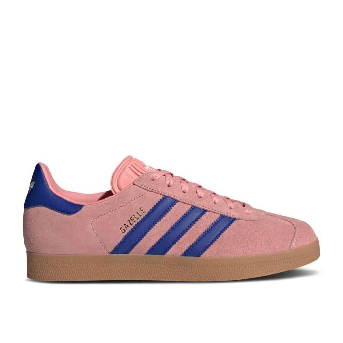 アディダス Adidas 【 Gazelle \u0027Semi Pink Spark\u0027 Men Semi Pink Spark/Lucid Blue/Gum 】 ガゼル pink サクラ色 メンズ pink サクラ色 青み 青色