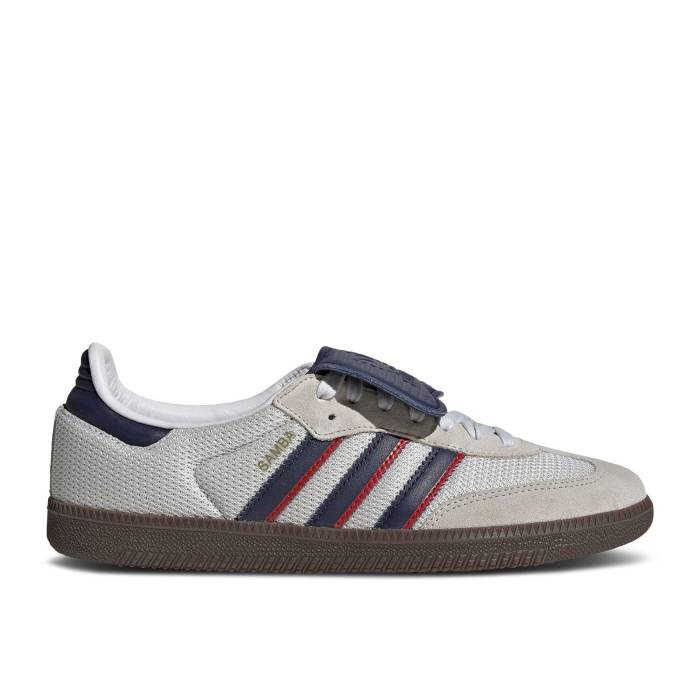 アディダス Adidas 【 Samba Lt \u0027Crystal White Dark Blue\u0027 Men Crystal White/Dark Blue/Gum 5 】 サンバ 白いこと 白いこと メンズ 白いこと 白いこと 青み 青色