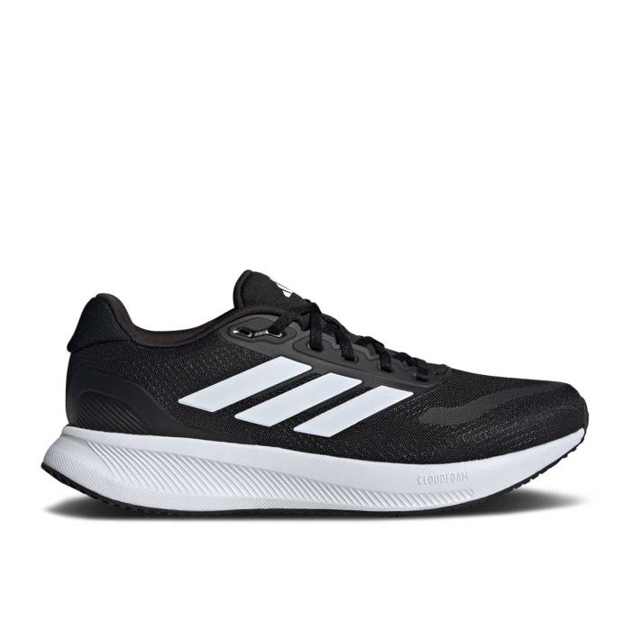アディダス Adidas 【 Runfalcon 5 Black White Men Core Black/Cloud White/Core Black 】 メンズ コア 黒色 ブラック 白色 ホワイト