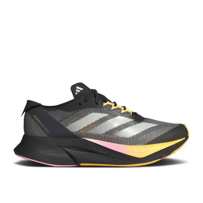 アディダス Adidas 【 Wmns Adizero Boston 12 \u00272024 Athlete Pack\u0027 Women Core Black/Zero Metallic/Spark 】 アディゼロ 豆の町 レディース 中核グループ 黒いこと 黒いこと 皆無