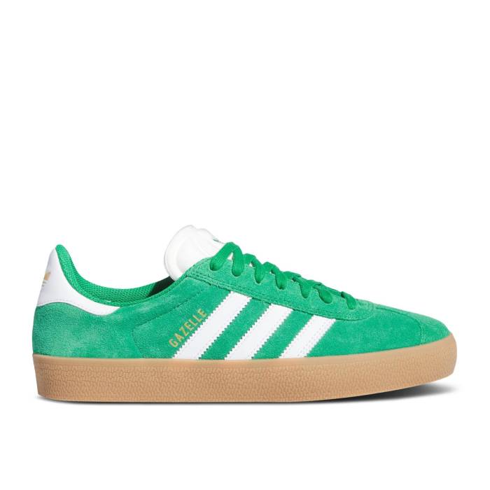 アディダス Adidas 【 Gazelle Adv \u0027Green White\u0027 Men Green/Cloud White/Gold Metallic 】 ガゼル メンズ green 緑・緑であること 白いこと 白いこと ゴールド