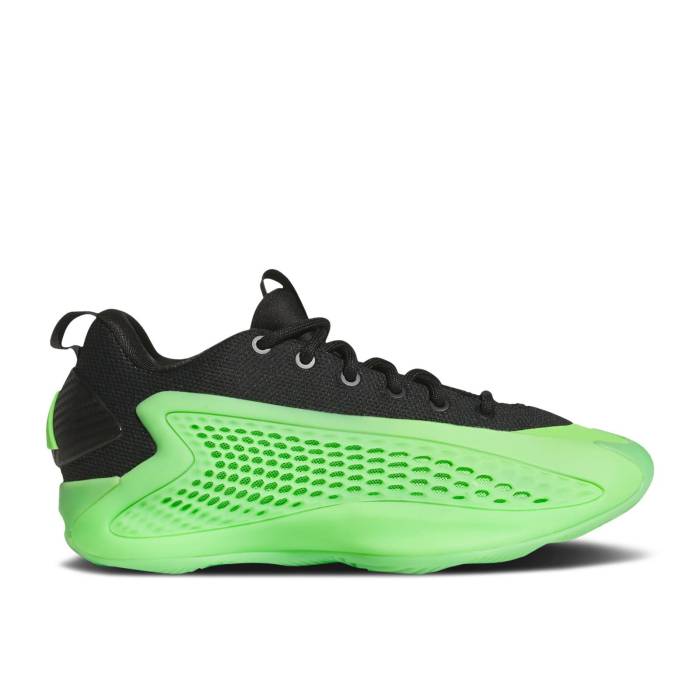 アディダス Adidas 【 Ae 1 Low J 'Slime' Youth Lucid Lime/Aurora Ink/Core Black 】 ジュニア キッズ ライム コア 黒色 ブラック｜スニケス